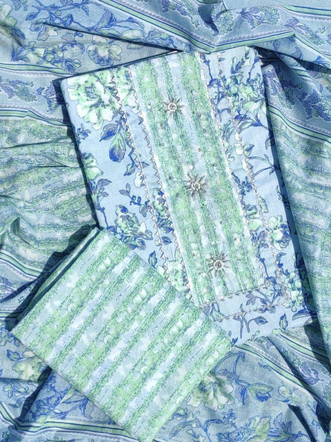 GC 80 BY GAURI COLLECTION Printed Pure Cotton Unstitched Dress Material