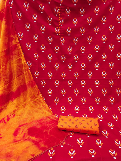 HERE&NOW Geometric Printed Unstitched Dress Material - Image 4