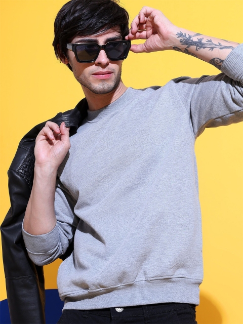 TOXA Men Cotton Fleece Relaxed Fit Sweatshirt