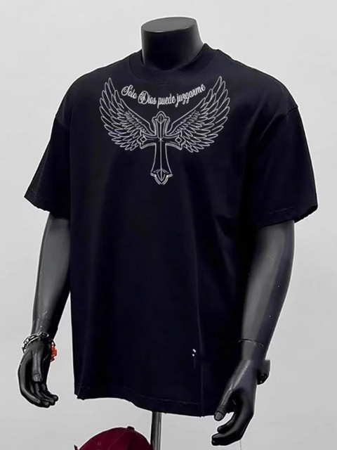 Mast & Harbour Men Printed Cut Outs T-shirt