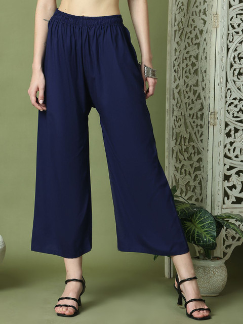 TAG 7 Women Flared Ethnic Palazzos