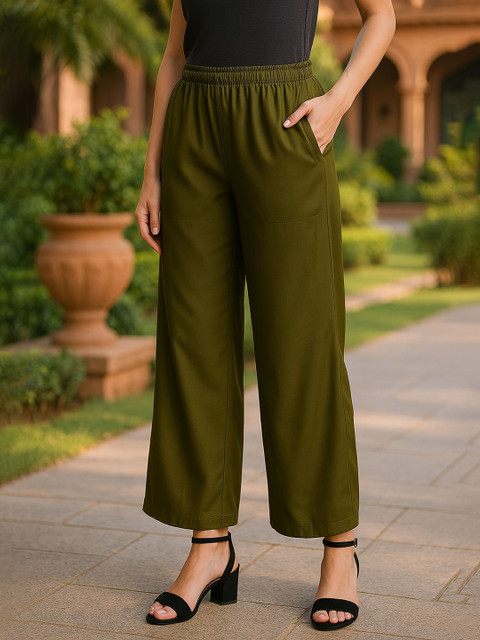 Miaz Lifestyle Women Knitted Palazzos