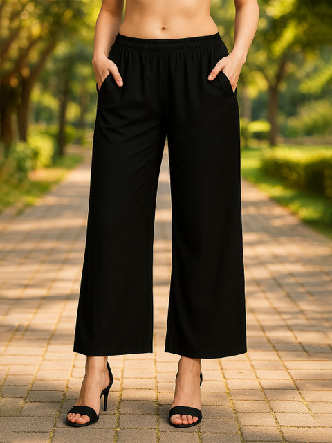 Miaz Lifestyle Women Knitted Palazzos