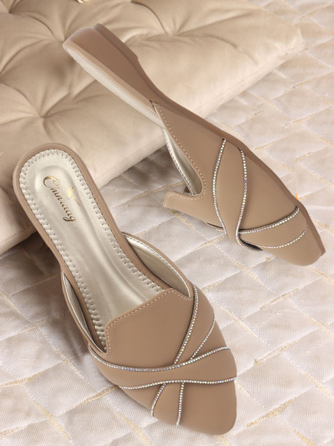 CHINRAAG Women Mules with Bows Flats