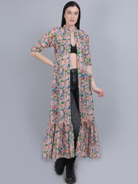 mod & shy Women Printed Longline Shrug