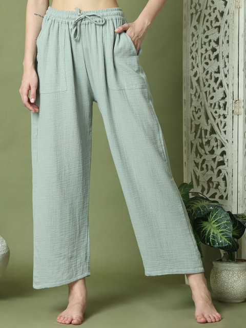 TAG 7 Women Cotton Straight-Leg Lounge Pant