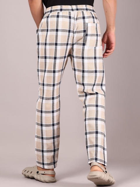 V-Mart Checked Cotton Straight Lounge Pants - Image 3