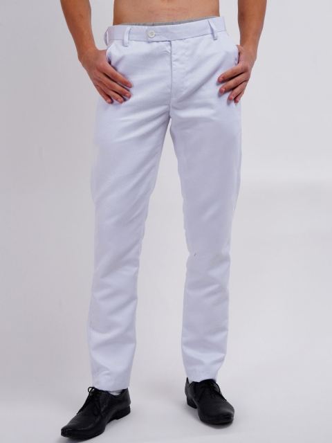 KUNDAN Men Regular Fit Mid-Rise Easy Wash Formal Trousers