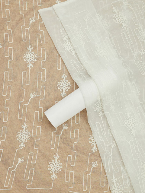 Soch Floral Printed Unstitched Dress Material - Image 4