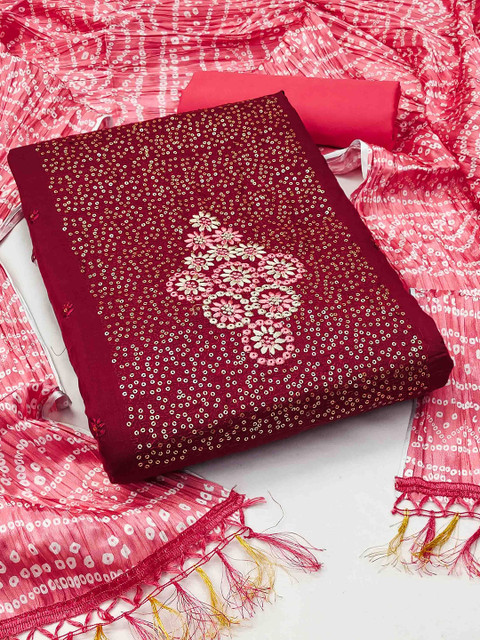 HERE&NOW Embellished Sequinned Unstitched Dress Material