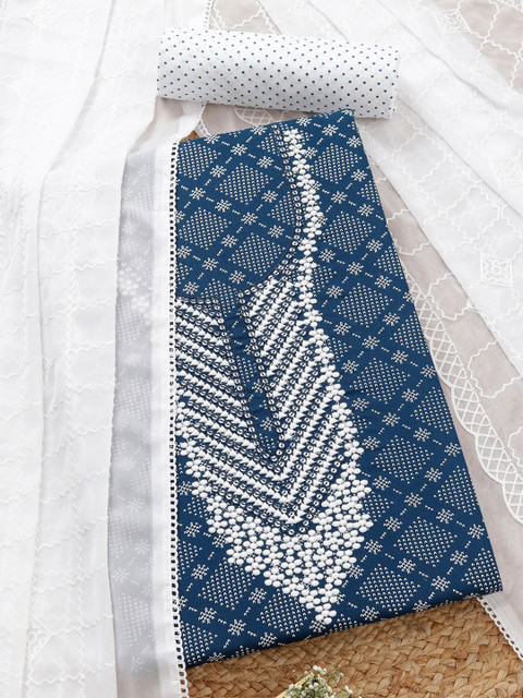 Soch Printed Viscose Rayon Unstitched Dress Material