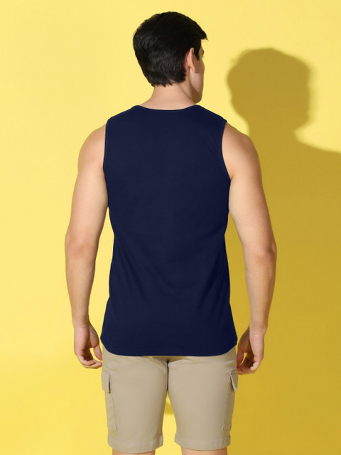 WOOSTRO Men Pack of 2 Solid Round Neck Cotton Slim Fit Sports T-shirts - Image 4