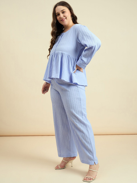 DressBerry Curve Plus Size Round Neck Tunic With Trouser - Image 4