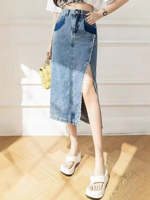 StyleCast x Revolte Women Straight Midi Skirts