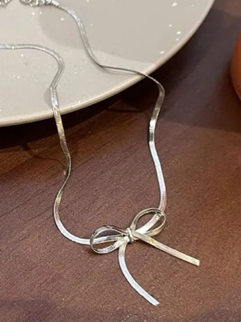 SALTY Celestial Bow Silver Necklace