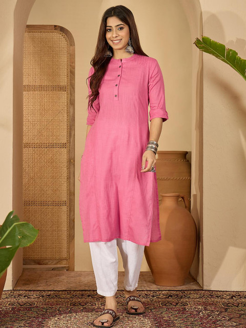 Sangria Women Solid workwear Kurta - Image 6