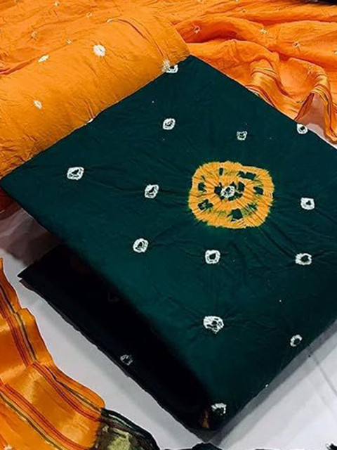 Ravi Janki Suit & Sarees Bandhani Printed Unstitched Dress Material