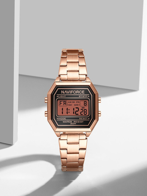 Naviforce NF5063S Women Dial & Bracelet Style Straps Digital Watch NF5063S_RG B RG