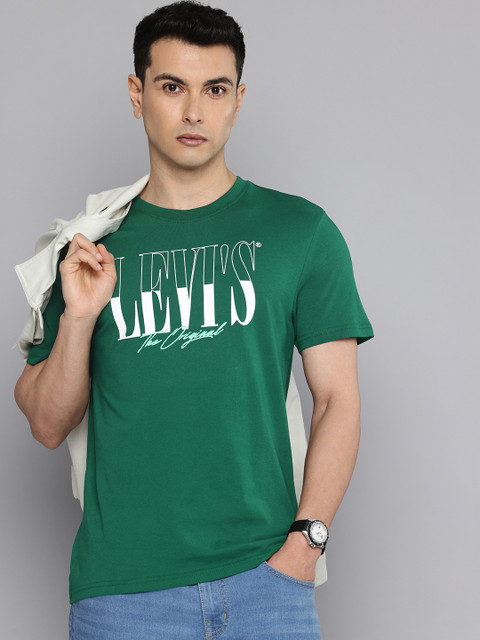 Levis Brand Logo Printed Pure Cotton Slim Fit T-shirt