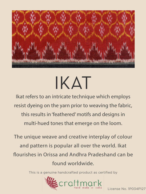 Fabindia Geometric Printed Cotton Ikat Single Breasted Blazer - Image 7