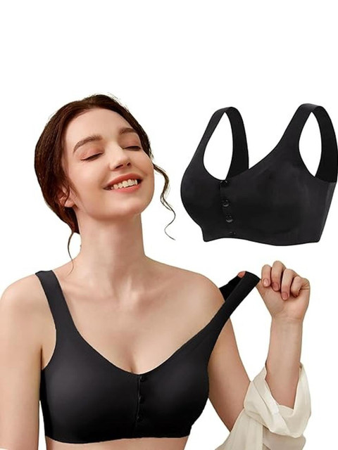 Eleg & Stilance Women Black Solid Full Coverage Bra