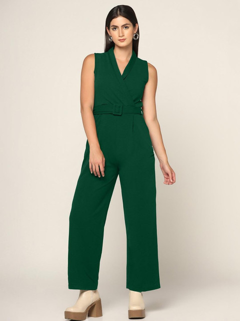 Sunday Casual Green Basic Jumpsuit