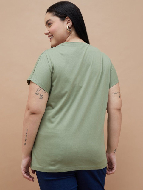 Nexus by Lifestyle Women Plus Size Typography Printed Round Neck Cotton T-shirt - Image 4