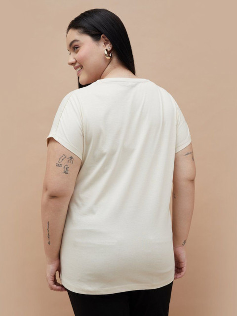 Nexus by Lifestyle Women Plus Size Floral Printed Round Neck Cotton T-shirt - Image 5