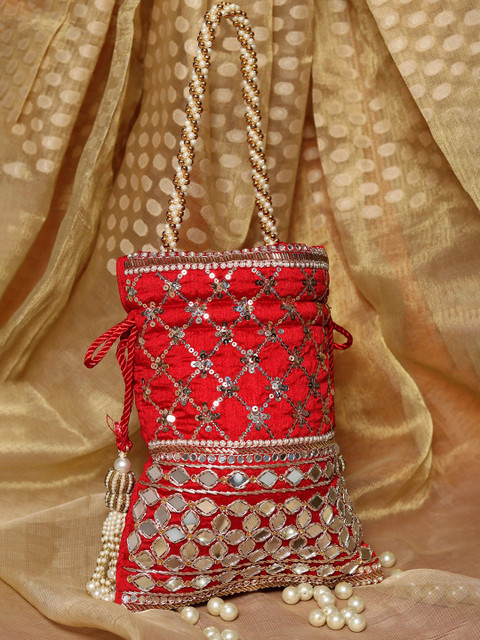 NR By Nidhi Rathi Embroidered Potli Clutch