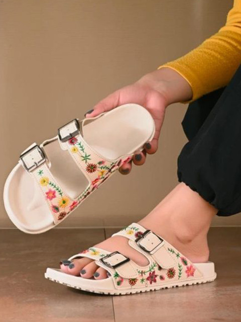 Deals4you Printed Sliders Flip-Flops