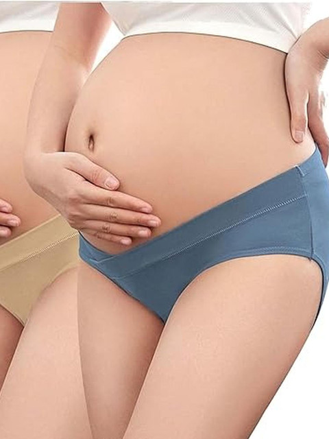 Eleg & Stilance Pack Of 2 Low Rise Soft Stretchable Full Coverage Postpartum Underwear