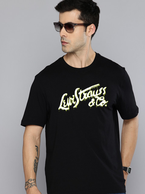 Levis Typography Printed Pure Cotton T-shirt