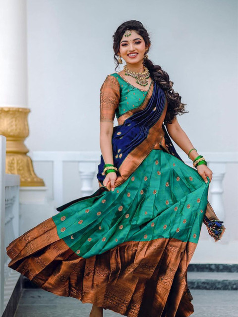 MANMOHITSAREE Ready to Wear Lehenga & Blouse With Dupatta