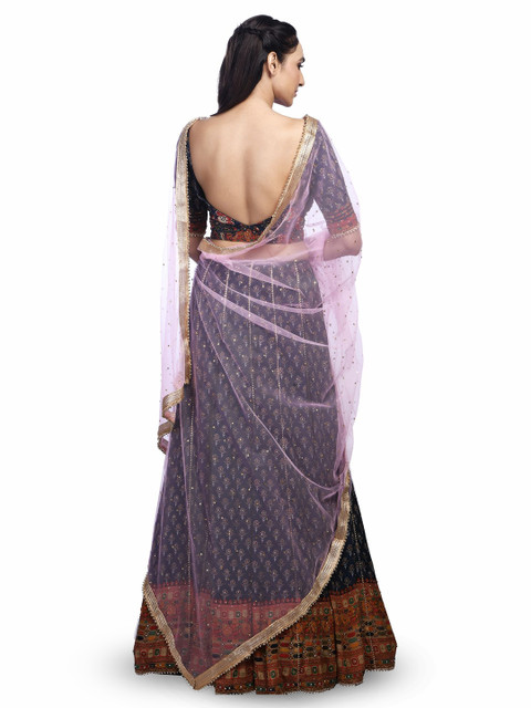 Traditions Bazaar Net Dupatta With Beads And Stones - Image 4