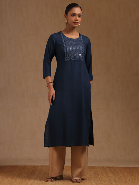 Soch Embroidered Sequinned Straight Kurta