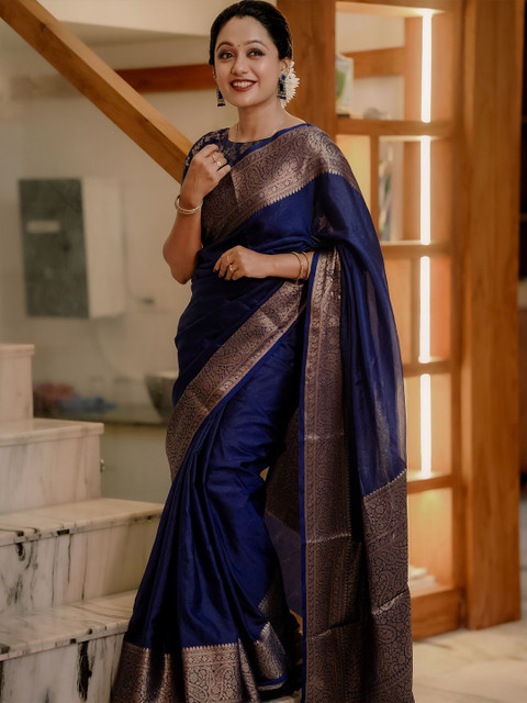 Shriyangan Women Solid Zari Traditional Kanjeevaram Saree