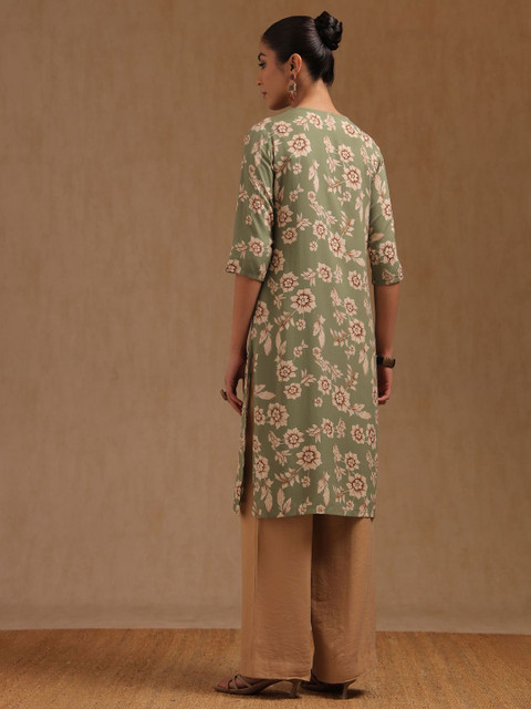 Soch Floral Printed Straight Kurta - Image 5