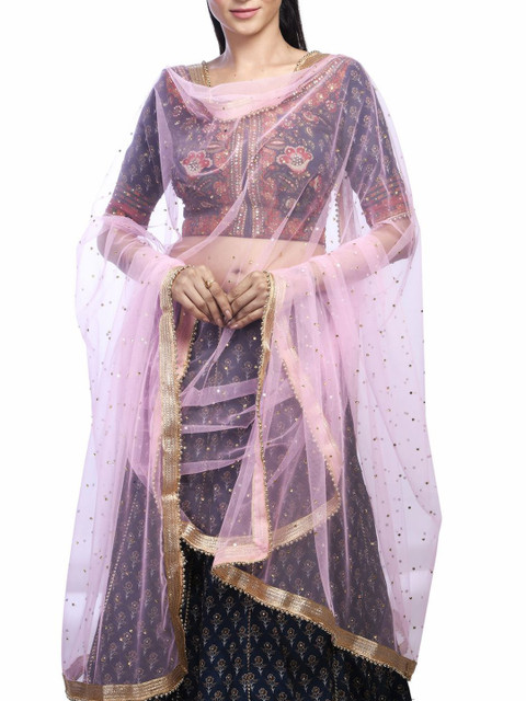 Traditions Bazaar Net Dupatta With Beads And Stones - Image 2