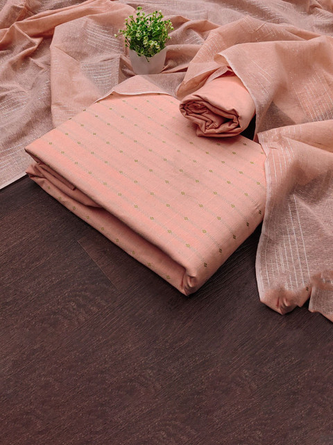 LeeliPeeri Designer Women Woven Design Unstitched Dress Material