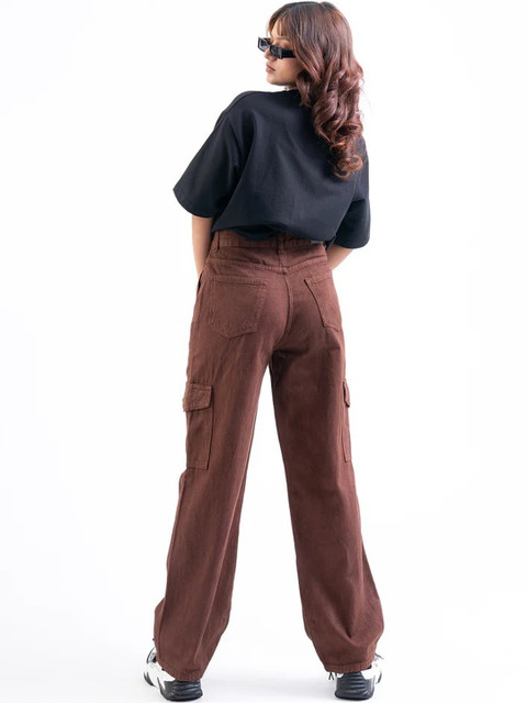 Ds Fashion Women High-Rise Cargo Jeans - Image 3