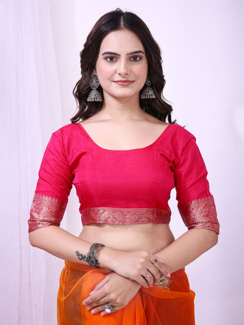 Mitera Women Ethnic Motifs Printed Zari Traditional Ilkal Saree - Image 6