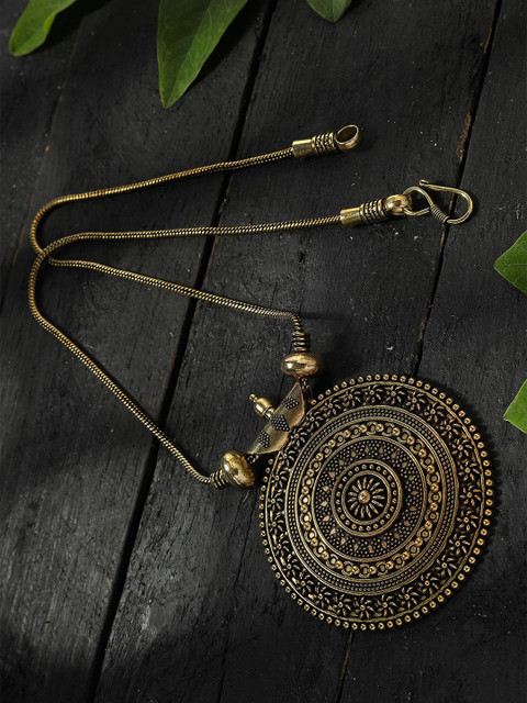 JOHARKAMAL Gold-Plated Statement Long Necklace