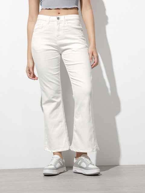 The Roadster Life Co. Women Flared High-Rise Stretchable Jeans