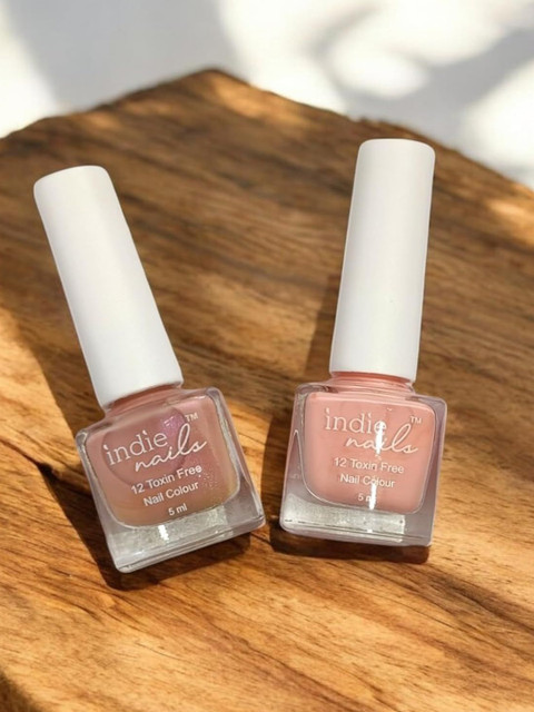 Indie Nails Set of 2 Vegan & Cruelty-Free Quick Dry Nude Nail Polish