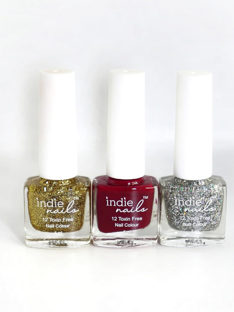 Indie Nails Set of 3 Vegan & Cruelty-Free Quick Dry Nail Polish
