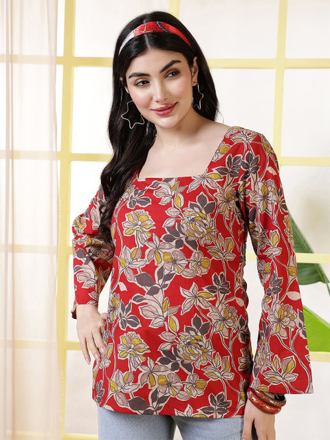 Nayo Floral Printed Cotton Tunic