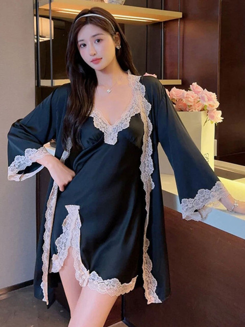 UDHATIKRAMAN Women Shoulder Straps Satin Baby Doll