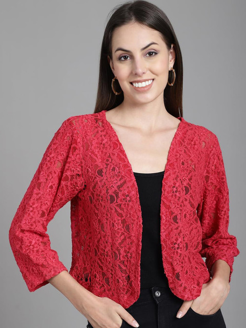 SZN Self Design Open Front Shrug