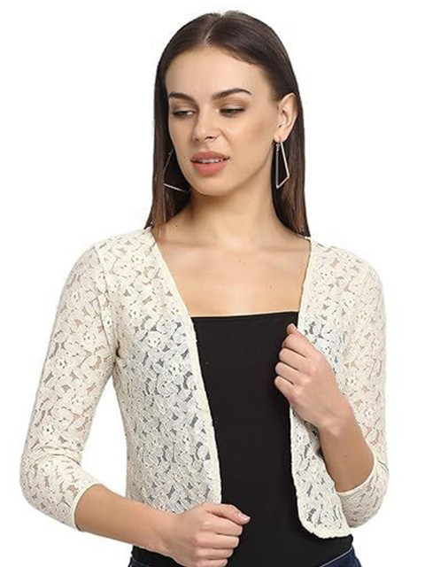 SZN Self Design Open Front Shrug