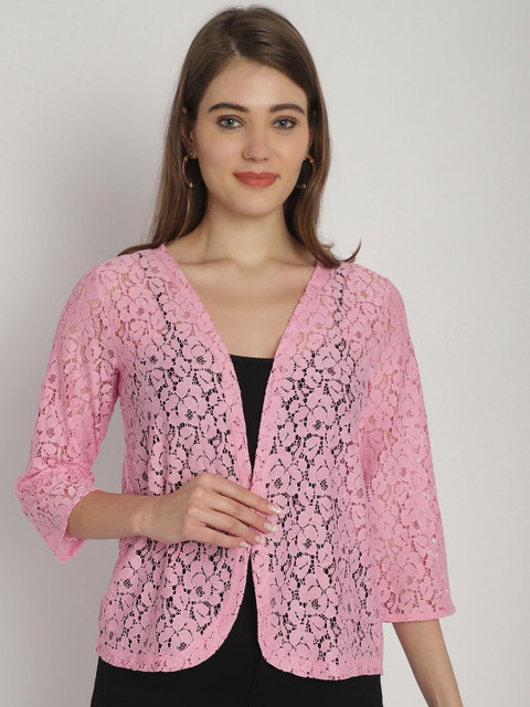 SZN V-Neck Open Front Cotton Shrug